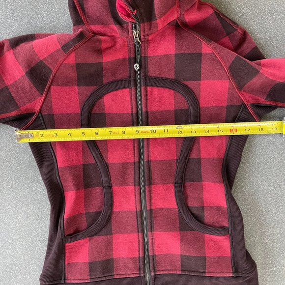 RARE EUC Lululemon Scuba Hoodie II in Buffalo Plaid Mini Camp Check size 6 - Picture 11 of 14